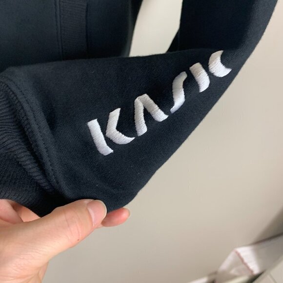 KASK Equestrian Black & Neon Green Zip Up Hoodie - Size Large - NEW - Picture 6 of 8